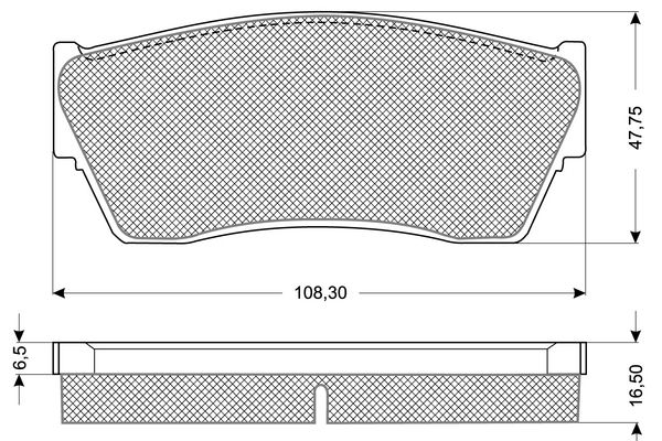 PROCODIS FRANCE Комплект тормозных колодок, дисковый тормоз PF1179